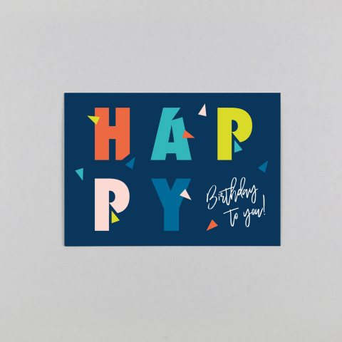 Glad Happy // Postkarte