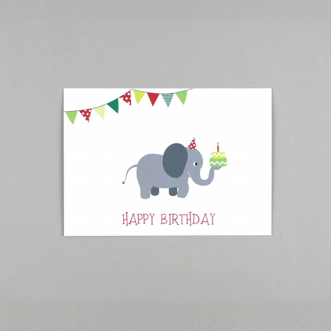 Max Elefant // Postkarte