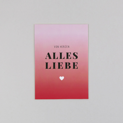 Polli Herz  // Postkarte