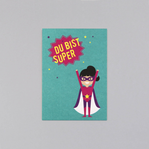 Clark Supergirl // Postkarte