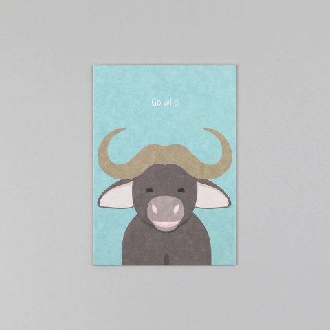 Gitte Büffel // Postkarte