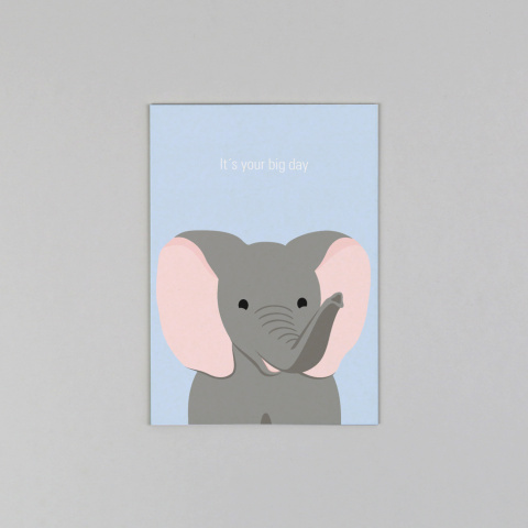 Gitte Elefant // Postkarte