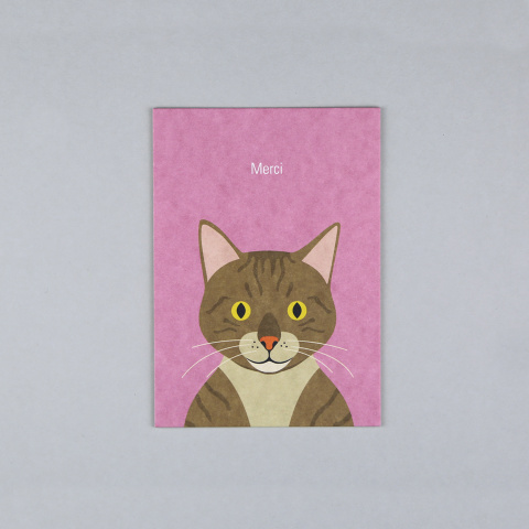 Gitte Katze Merci // Postkarte