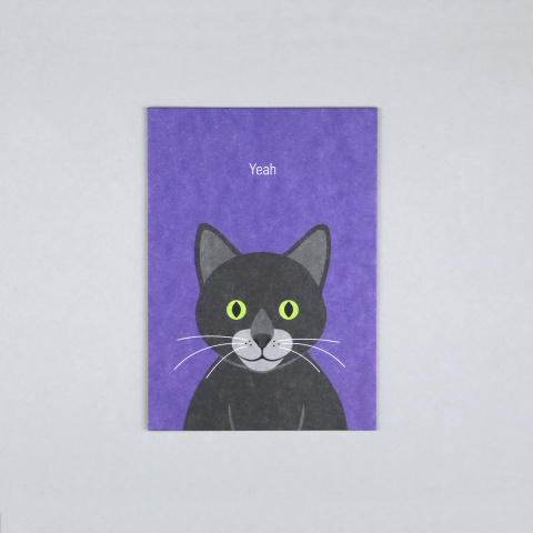 Gitte Katze Yeah // Postkarte