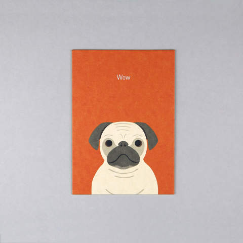 Gitte Mops  // Postkarte