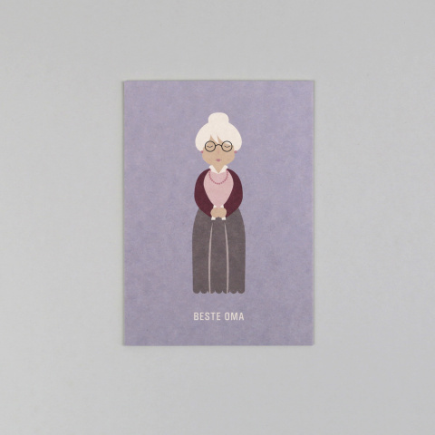 Oma // Postkarte